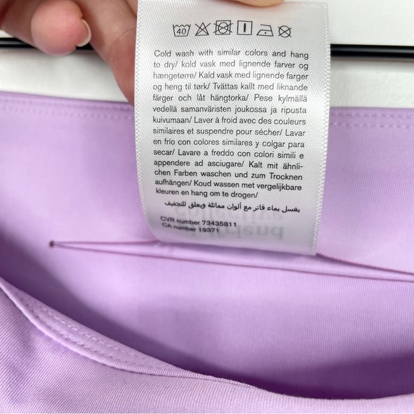 Girlfriend Collective NWOT Compressive Stretch Recycled Leggings Lilac Medium - Picture 11 of 16